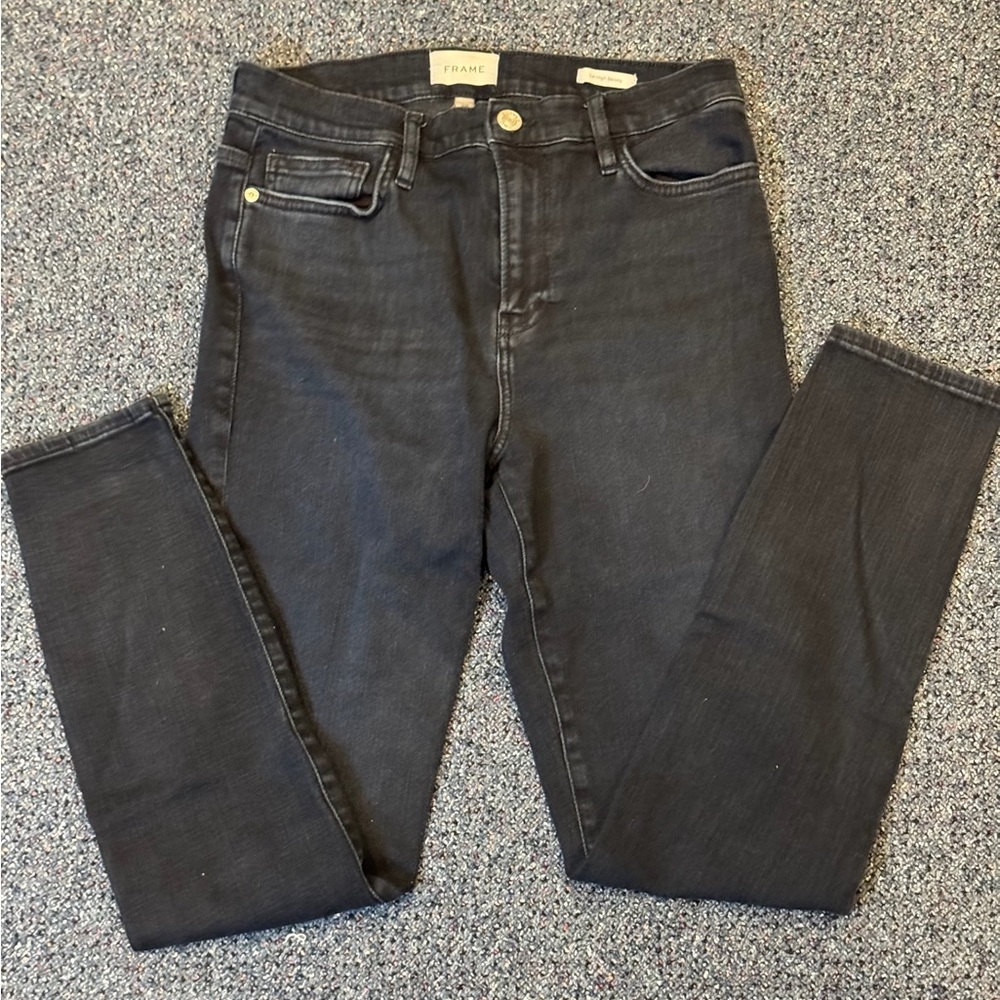 Frame Denim Women’s Dark Gray Skinny Jeans